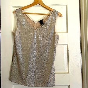 Ann Taylor Metallic Tank for Holiday Party